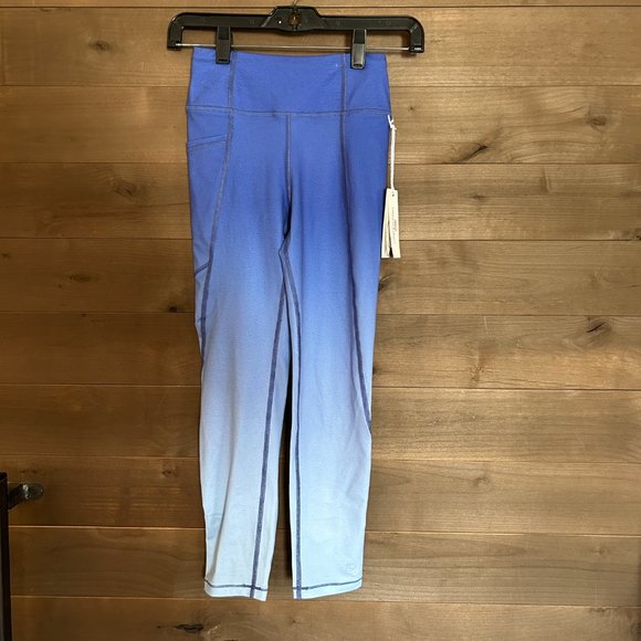 VINEYARD VINES Dip Dye Ombre Blue Performance Leggings ~ NWT! - Picture 1 of 5